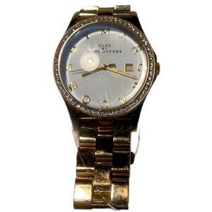 Marc by Marc Jacobs gold plated stainless steel diamond look accent watch
